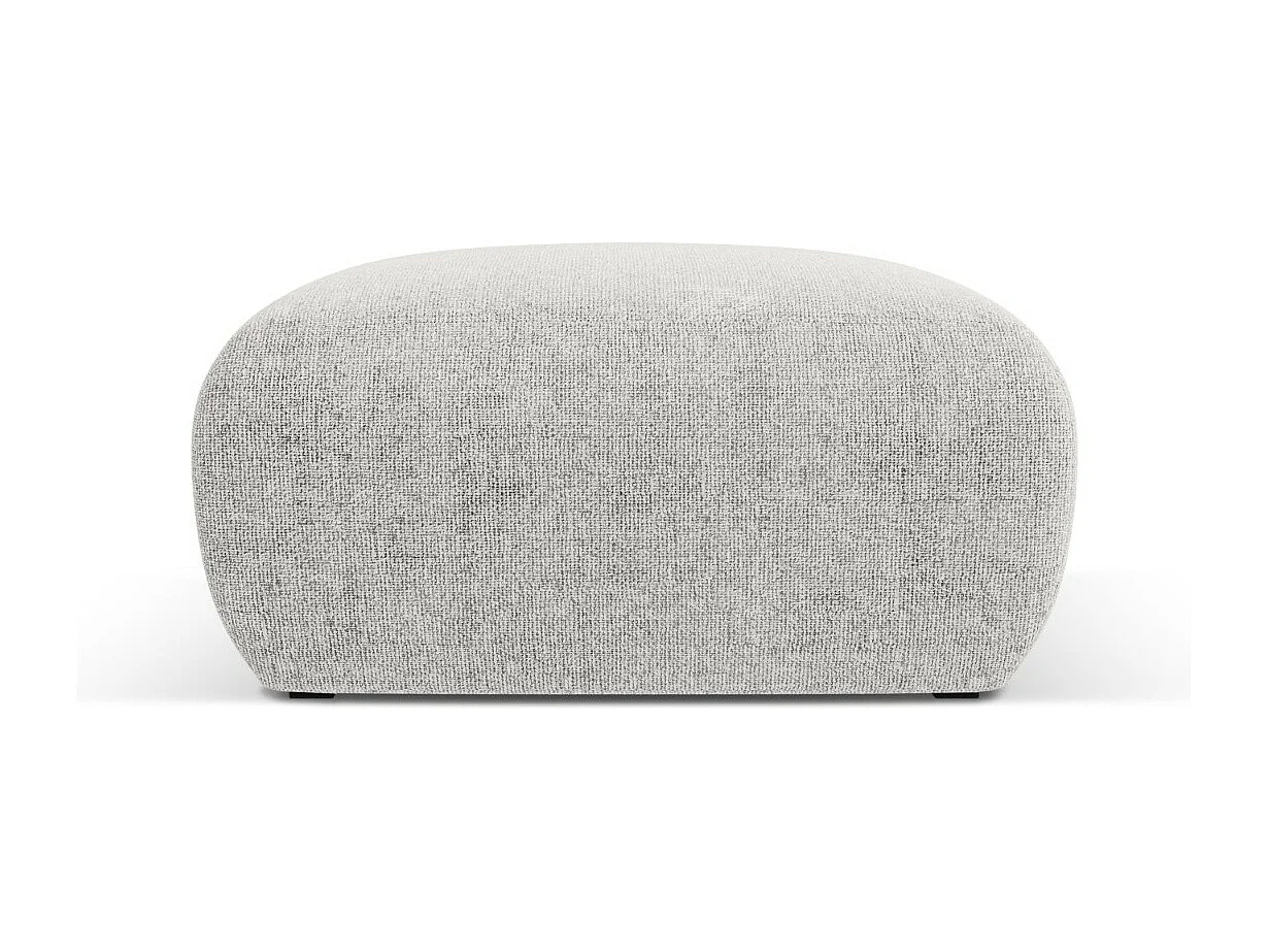 Cosmopolitan Design - Puf, "Nolio" szenil, szary jasny - 75x75x36cm 3742475 - obrazek 1