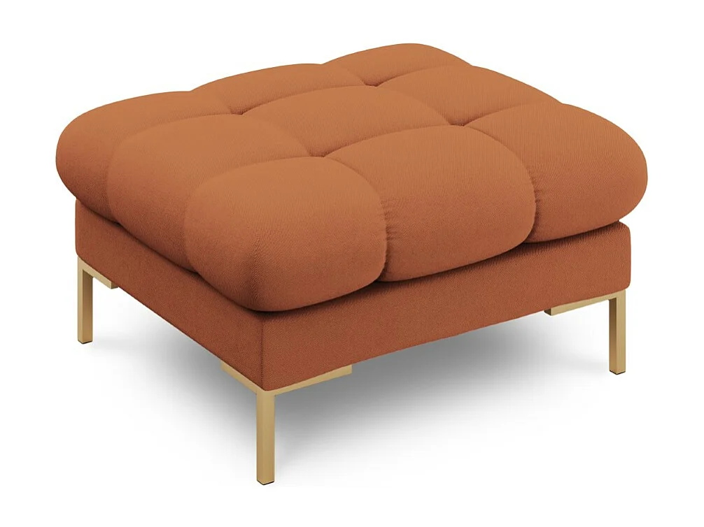 Cosmopolitan Design – Puf, „Bali” tkanina strukturalna, cegła – 60x60x41cm 3742507