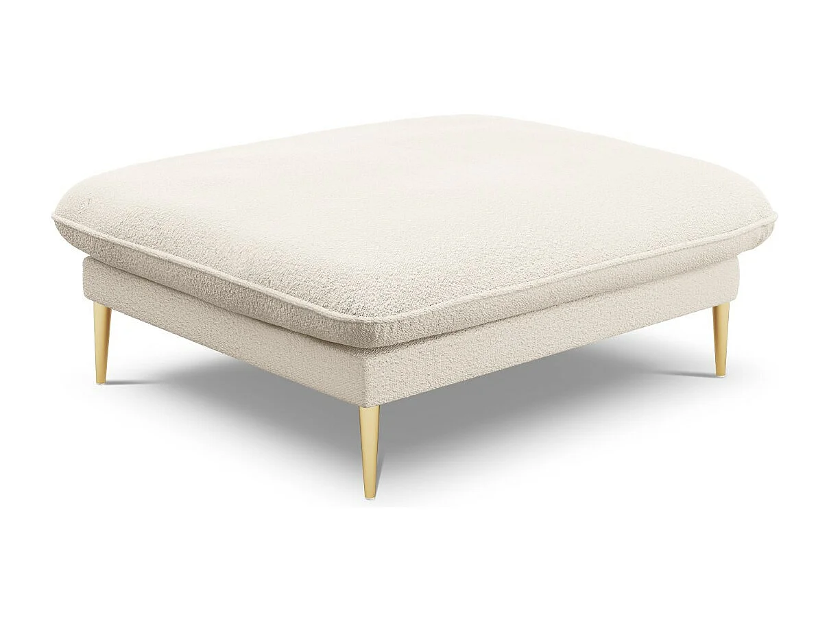Cosmopolitan Design – Puf, „Vienna” boucle, beż – 100x80x43cm 3742512