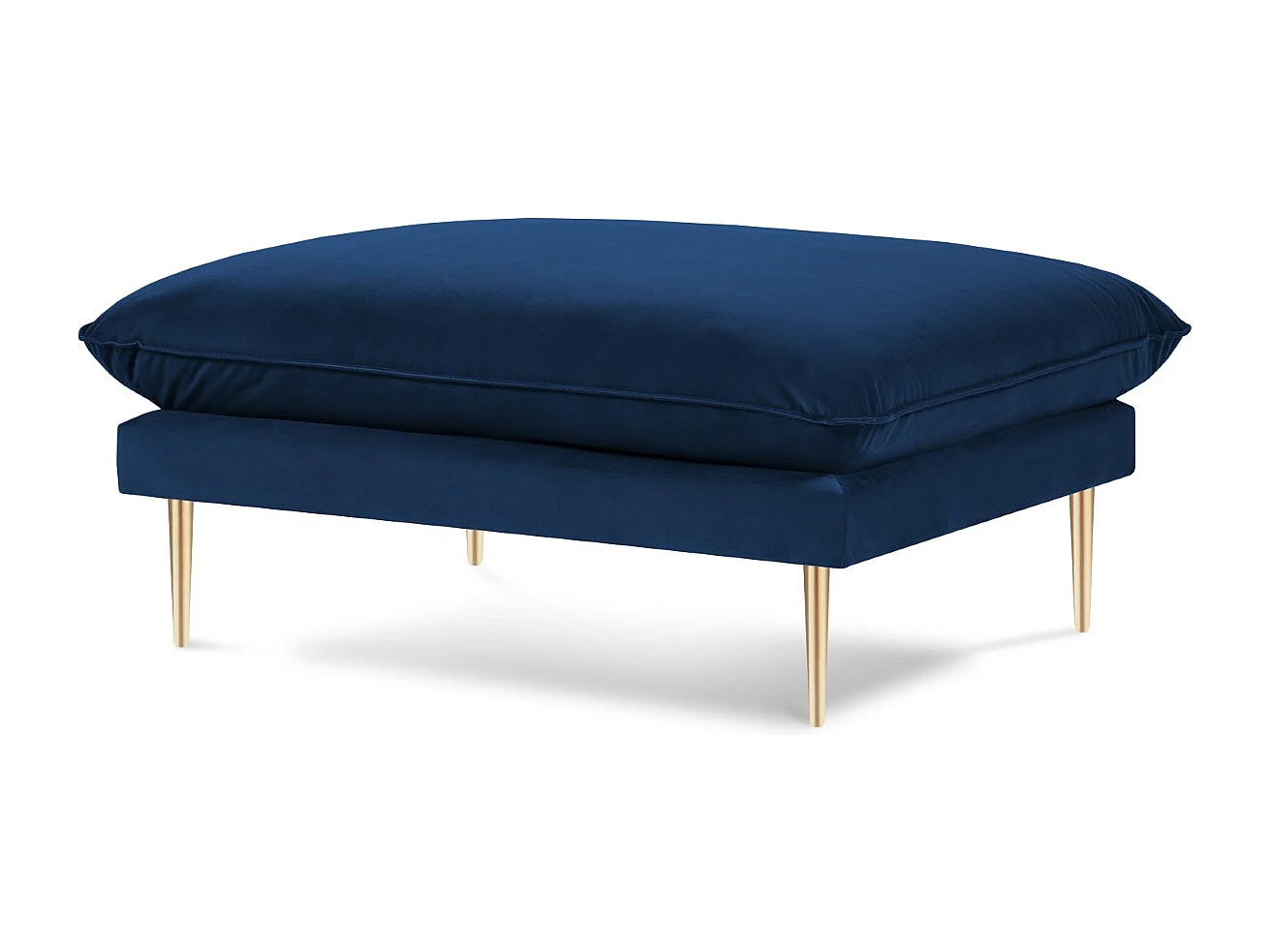 Cosmopolitan Design – Puf, „Vienna” welur, błękit królewski – 100x80x43cm 3742518