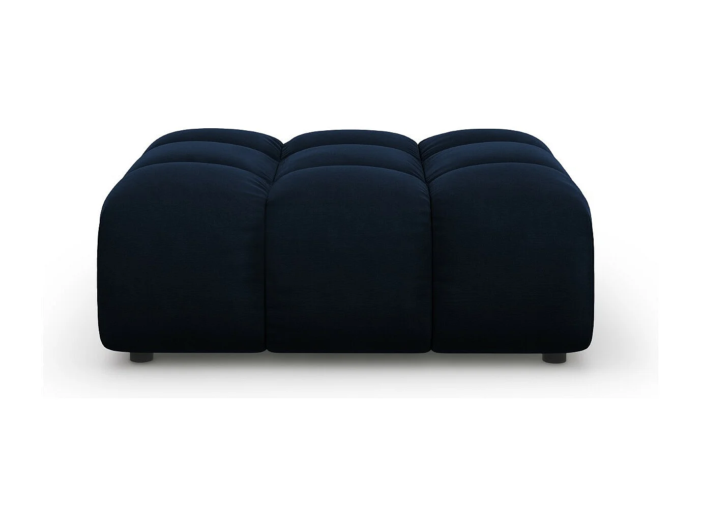 Cosmopolitan Design - Puf, "Sky" welur, błękit królewski - 102x80x43cm 3742544 - obrazek 1