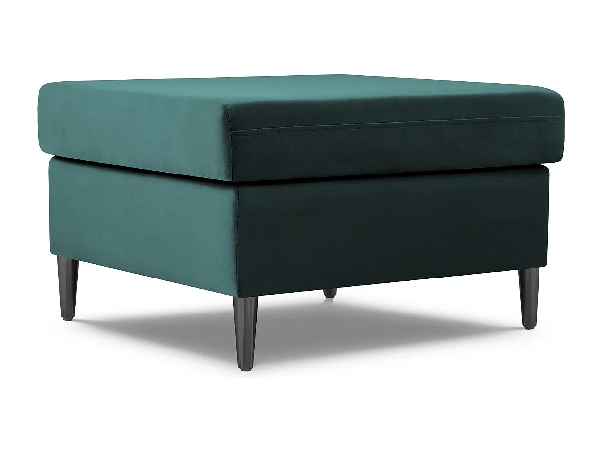 Cosmopolitan Design – Puf, „Kyoto” welur, petrol – 70x70x45cm 3742554