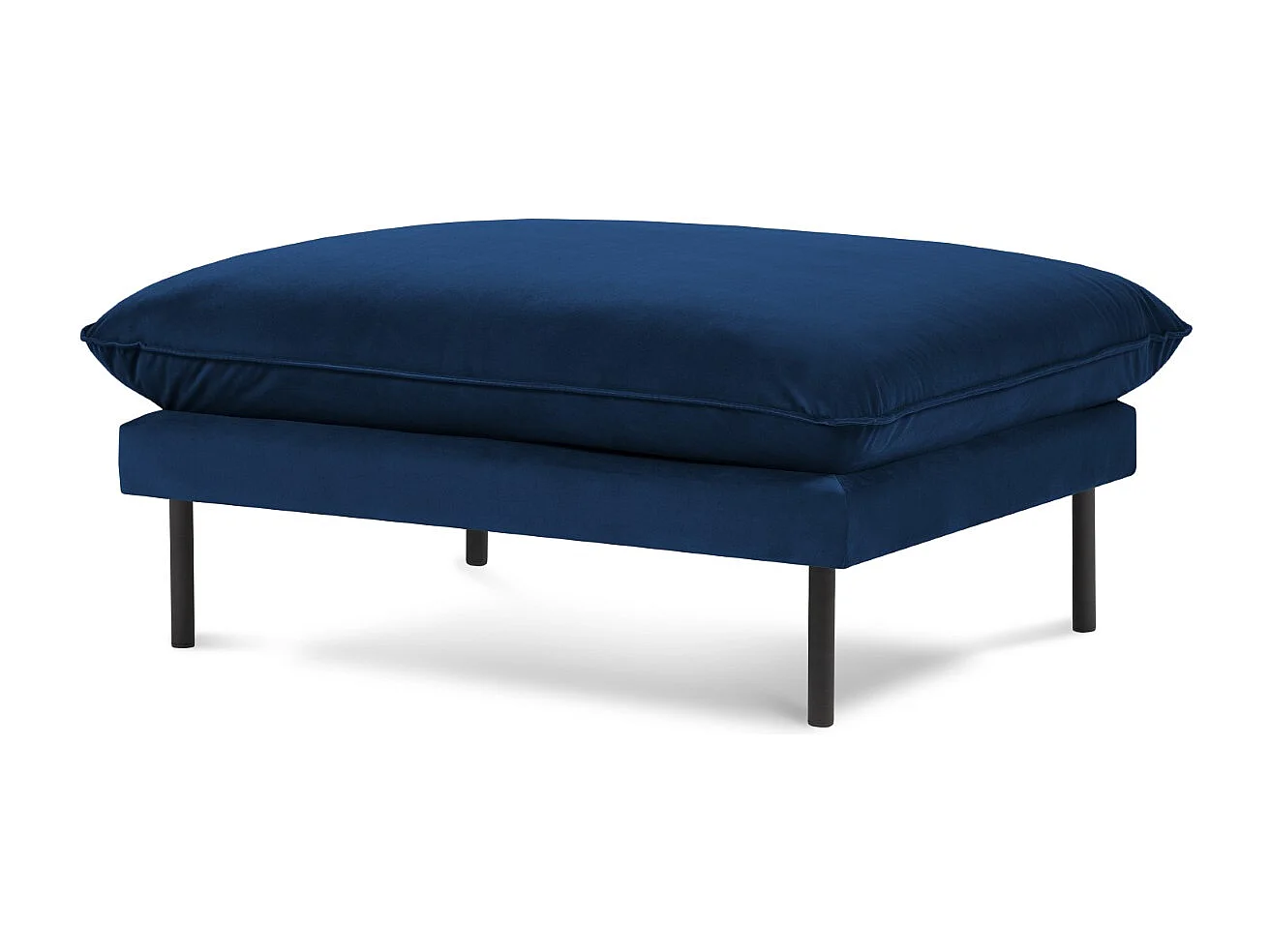 Cosmopolitan Design – Puf, „Vienna” welur, błękit królewski – 100x80x43cm 3742594