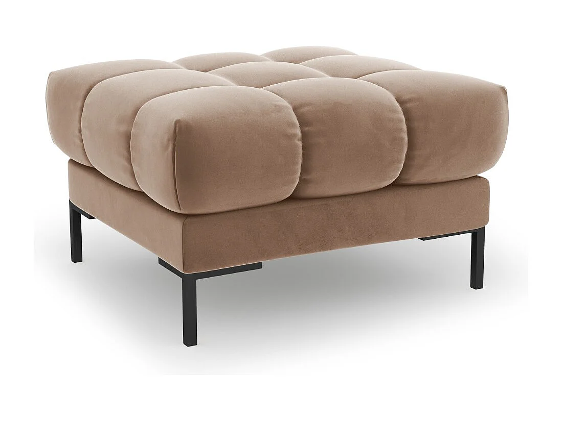 Cosmopolitan Design – Puf, „Bali” welur, beż – 60x60x41cm 3742601