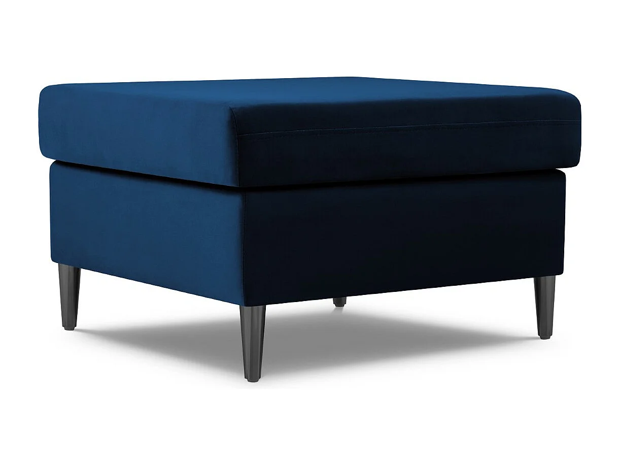 Cosmopolitan Design – Puf, „Kyoto” welur, błękit królewski – 70x70x45cm 3742608