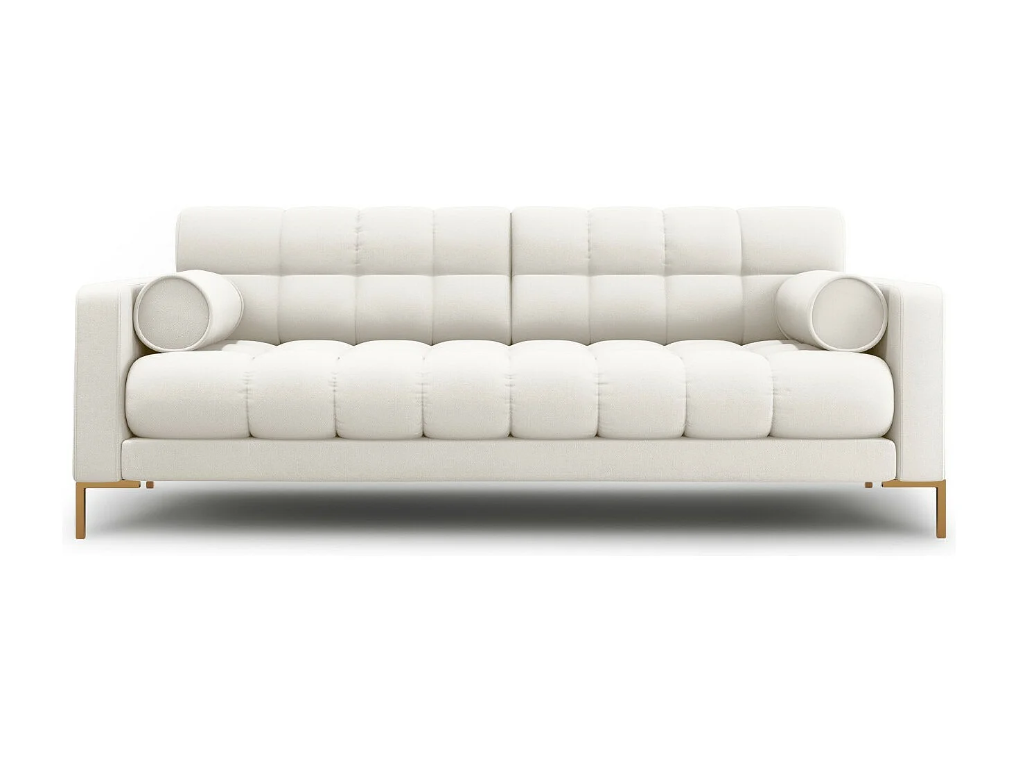 Cosmopolitan Design - Sofa, "Bali" 3 miejsca tkanina strukturalna, beż jasny - 177x92x75cm 3742779 - obrazek 1
