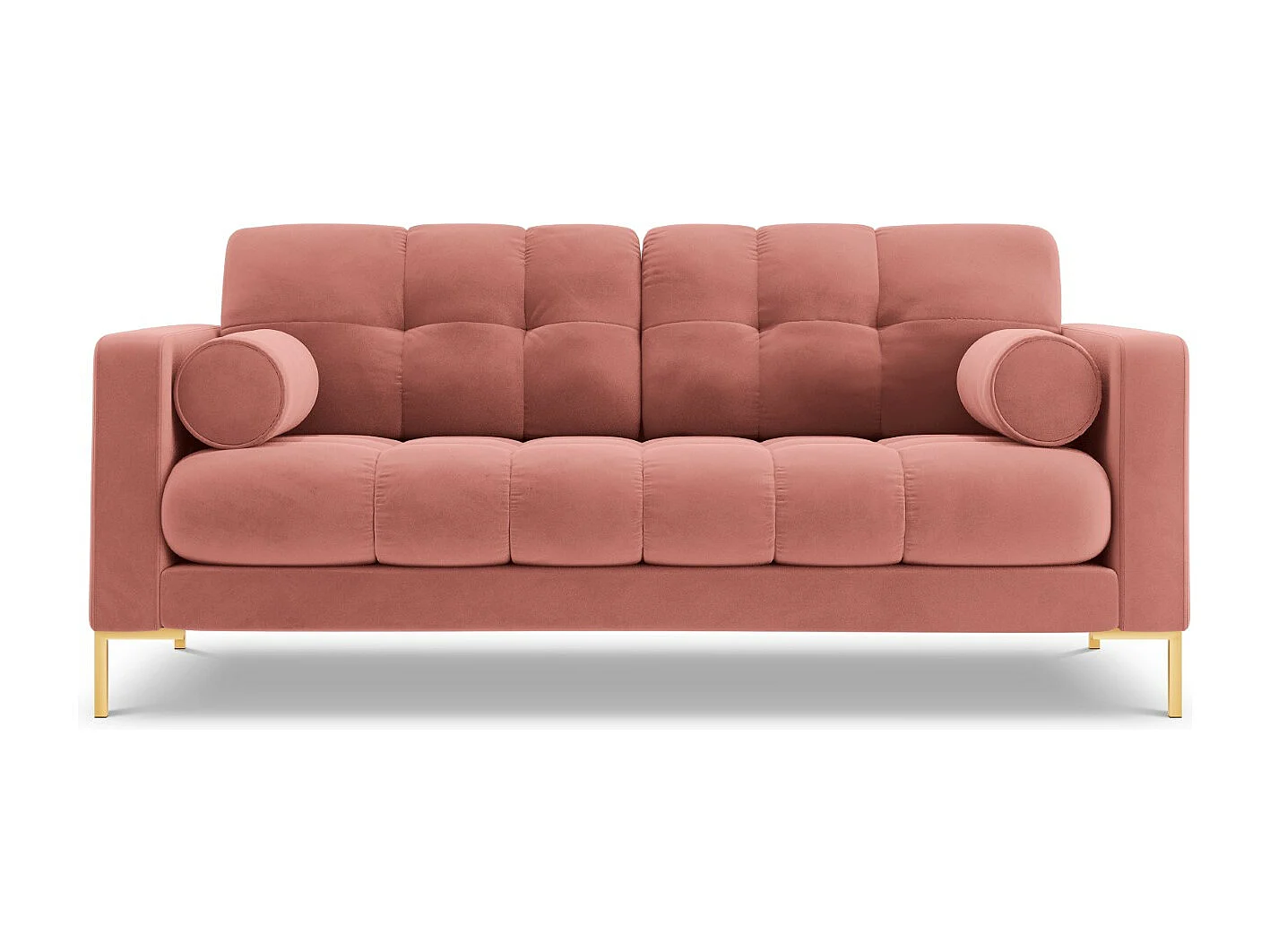 Cosmopolitan Design - Sofa, "Bali" 2 miejsca welur, róż - 152x92x75cm 3742808 - obrazek 1
