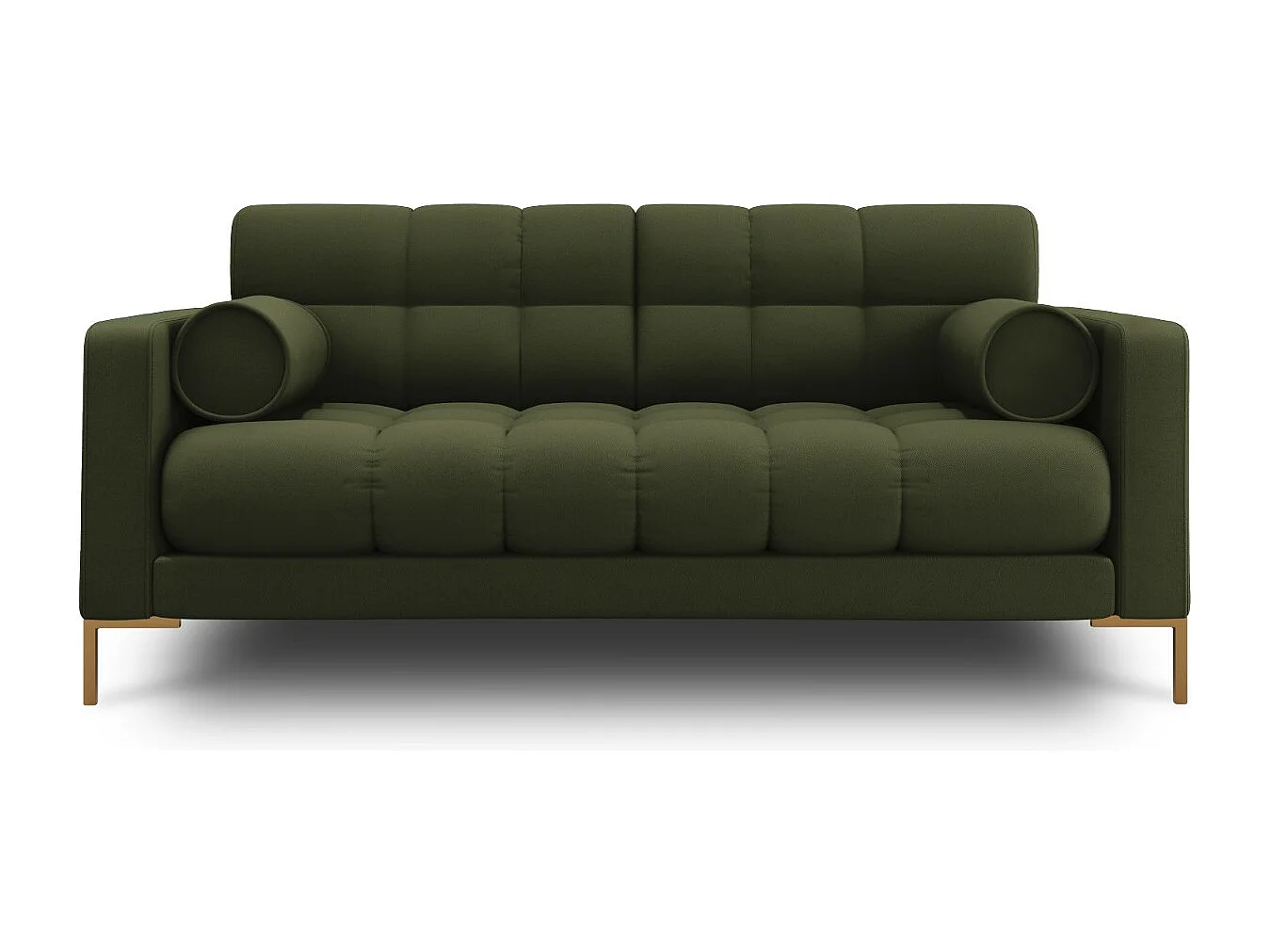 Cosmopolitan Design - Sofa, "Bali" 2 miejsca tkanina strukturalna, zielony - 152x92x75cm 3742869 - obrazek 1