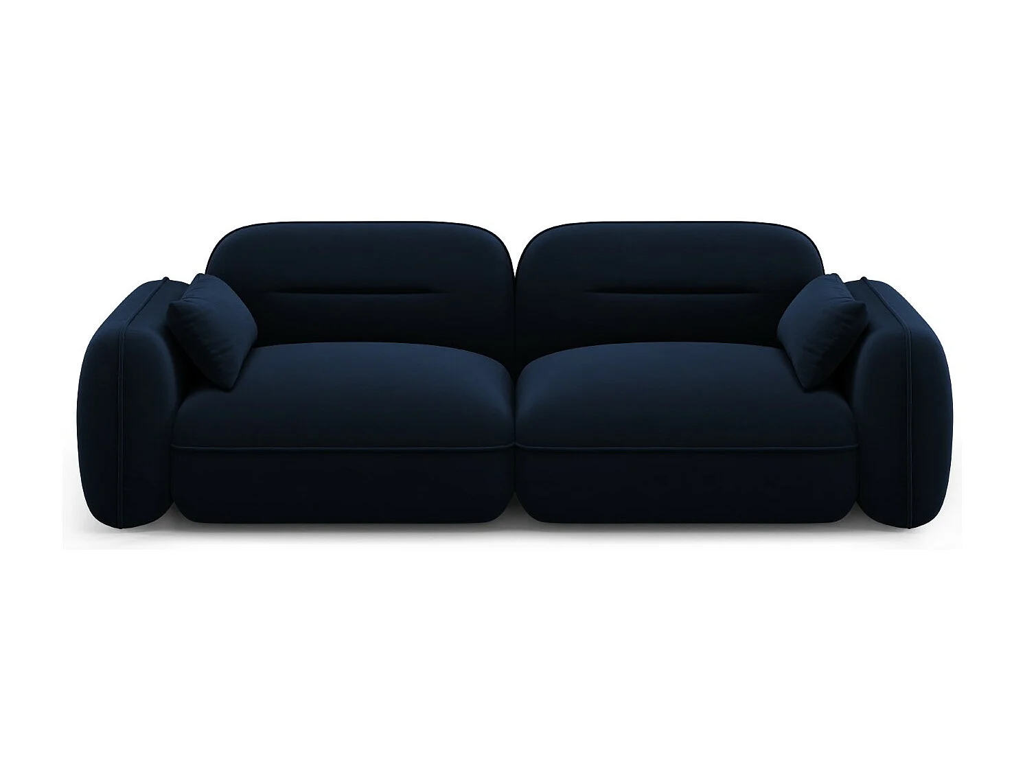 Cosmopolitan Design - Sofa modułowa, "Sydney" 3 miejsca welur, błękit królewski - 230x90x70cm 3743011 - obrazek 1