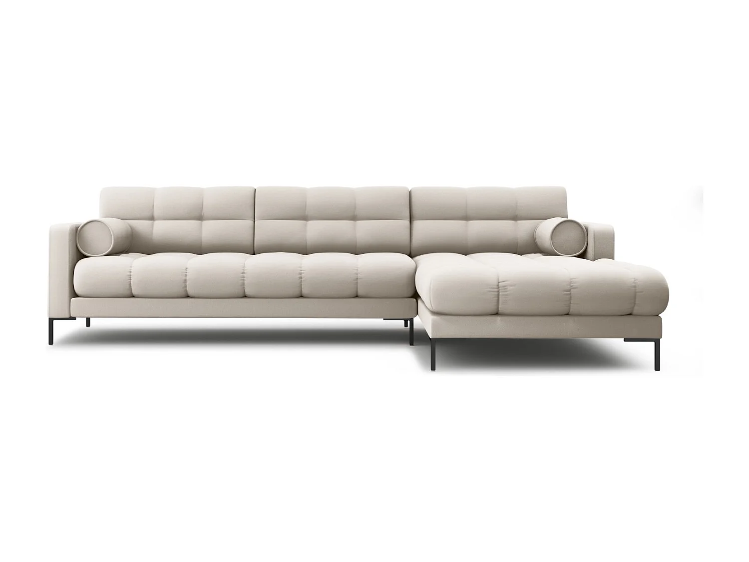 Cosmopolitan Design - Narożnik prawy, "Bali" 5 miejsc tkanina strukturalna, beż - 293x185x75cm 3743036 - obrazek 1