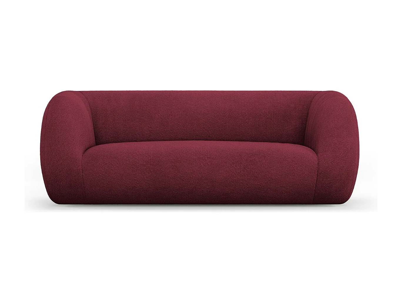 Cosmopolitan Design - Sofa, "Essen" 2 miejsca boucle, bordo - 210x95x86cm 3743145 - obrazek 1
