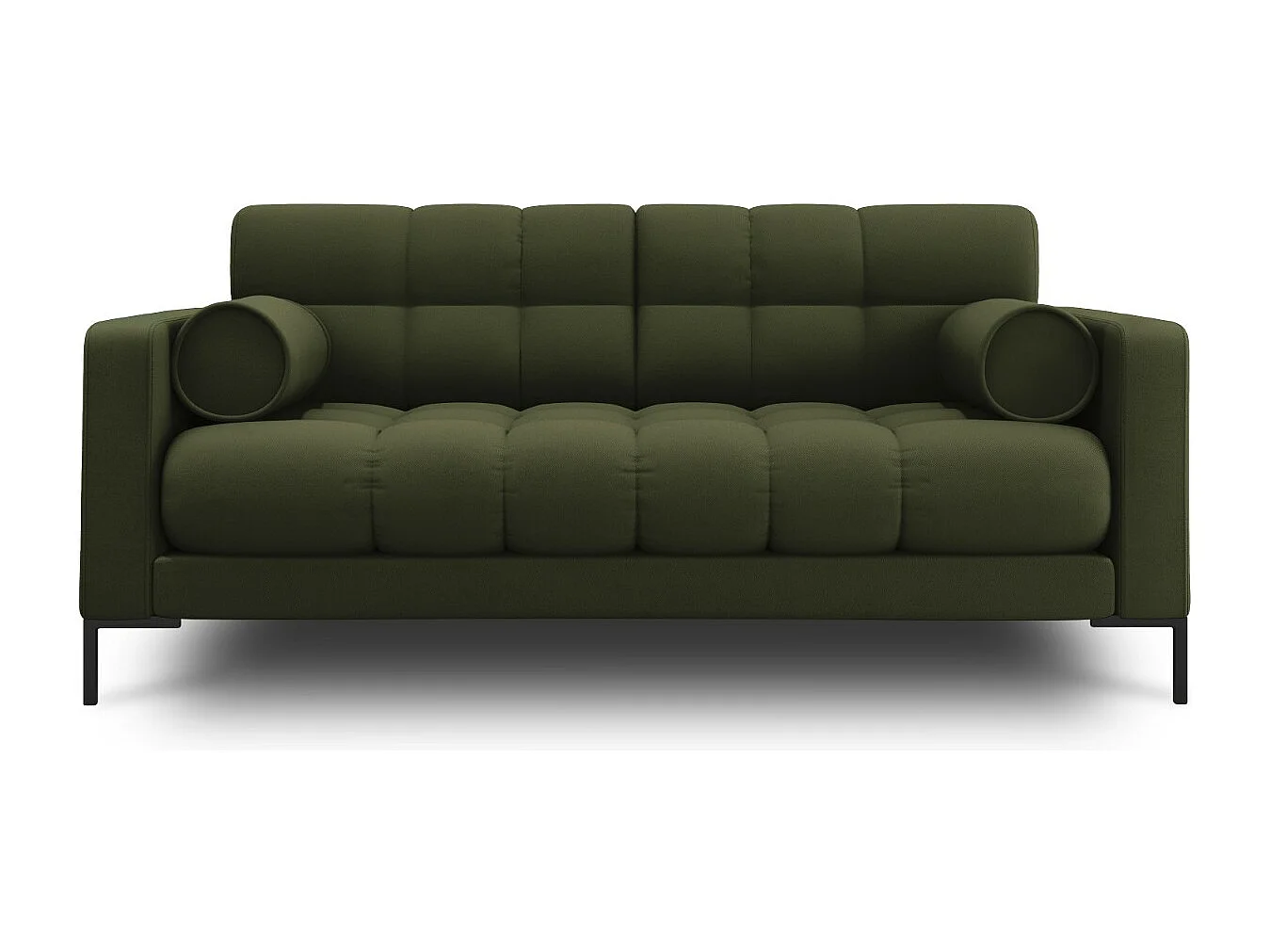 Cosmopolitan Design - Sofa, "Bali" 2 miejsca tkanina strukturalna, zielony - 152x92x75cm 3743433 - obrazek 1