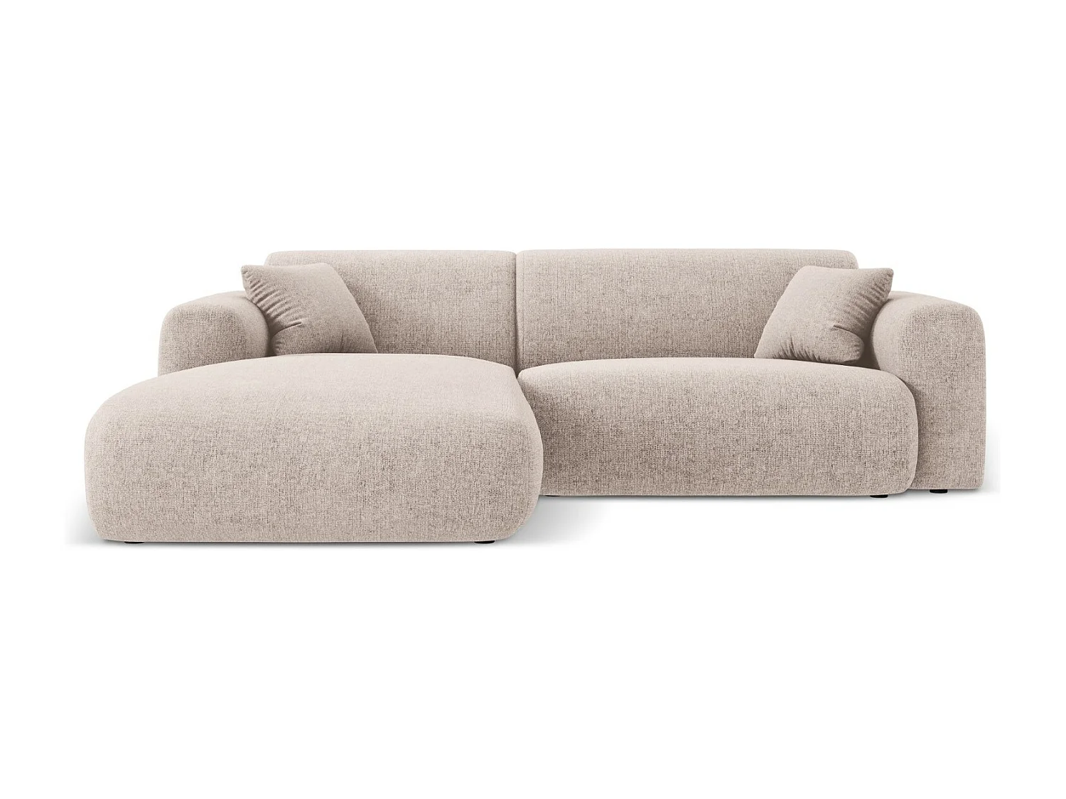Cosmopolitan Design - Narożnik lewy, "Nolio" 4 miejsca szenil, beż - 235x170x72cm 3743451 - obrazek 1