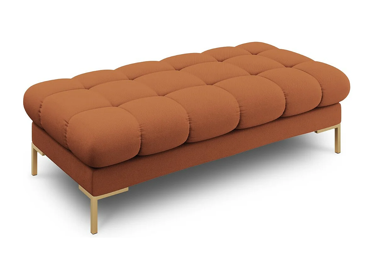 Cosmopolitan Design - Ławka, "Bali" 2 miejsca tkanina strukturalna, cegła - 62x133x41cm 3743803 - obrazek 1