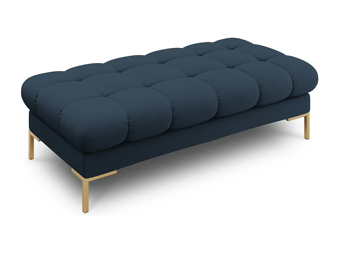 Cosmopolitan Design - Ławka, "Bali" 2 miejsca tkanina strukturalna, niebieski - 62x133x41cm 3743824 - obrazek 1