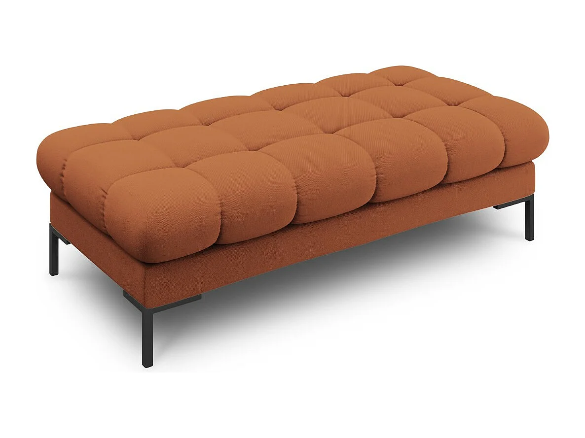 Cosmopolitan Design - Ławka, "Bali" 2 miejsca tkanina strukturalna, cegła - 62x133x41cm 3743830 - obrazek 1