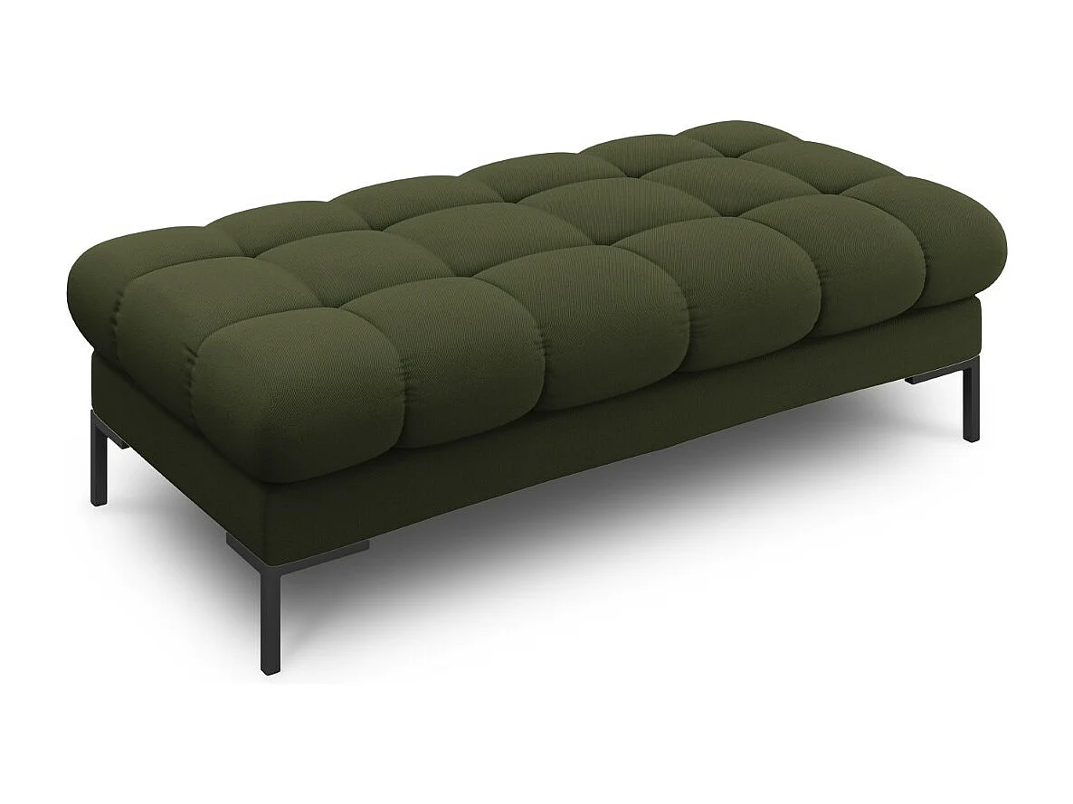 Cosmopolitan Design - Ławka, "Bali" 2 miejsca tkanina strukturalna, zielony - 62x133x41cm 3743831 - obrazek 1