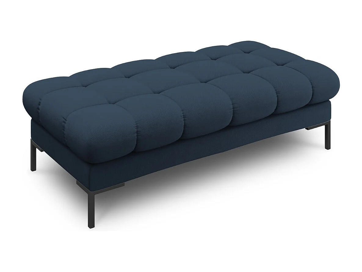 Cosmopolitan Design - Ławka, "Bali" 2 miejsca tkanina strukturalna, niebieski - 62x133x41cm 3743834 - obrazek 1