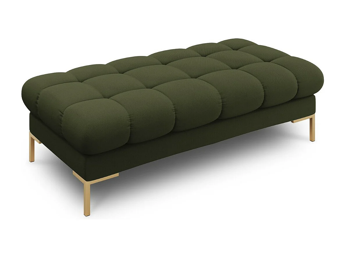 Cosmopolitan Design - Ławka, "Bali" 2 miejsca tkanina strukturalna, zielony - 62x133x41cm 3743848 - obrazek 1