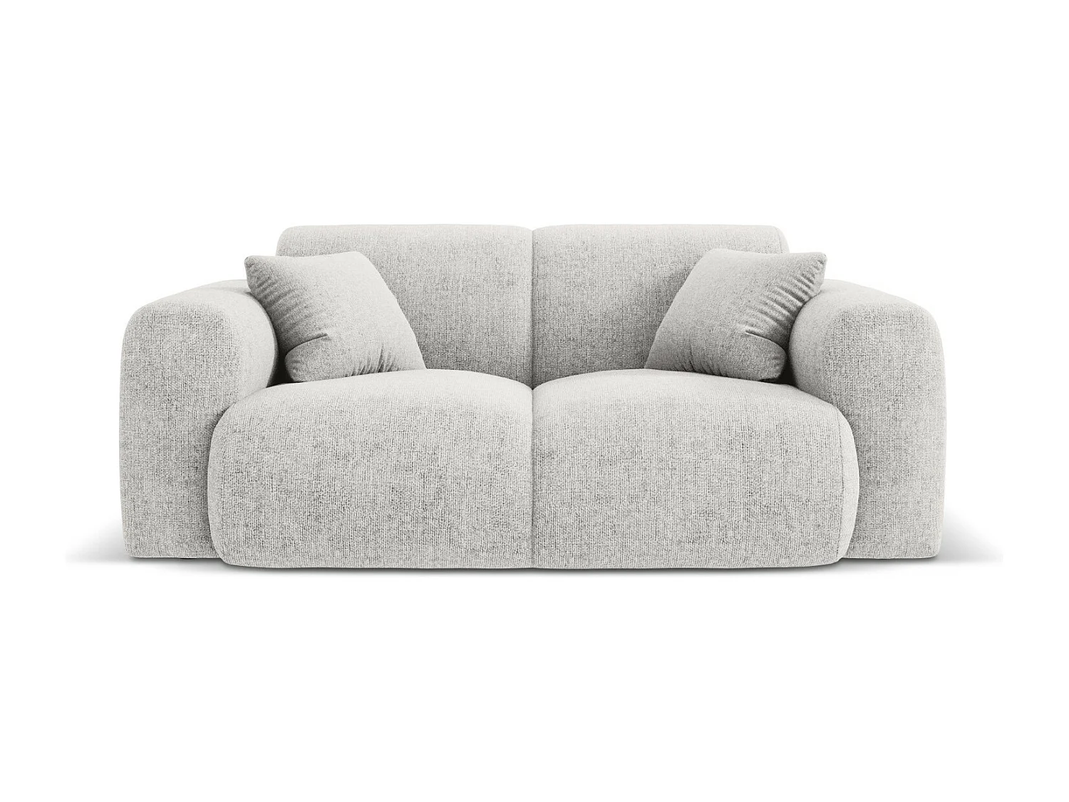 Cosmopolitan Design - Sofa, "Nolio" 2 miejsca szenil, szary jasny - 170x95x72cm 3743887 - obrazek 1