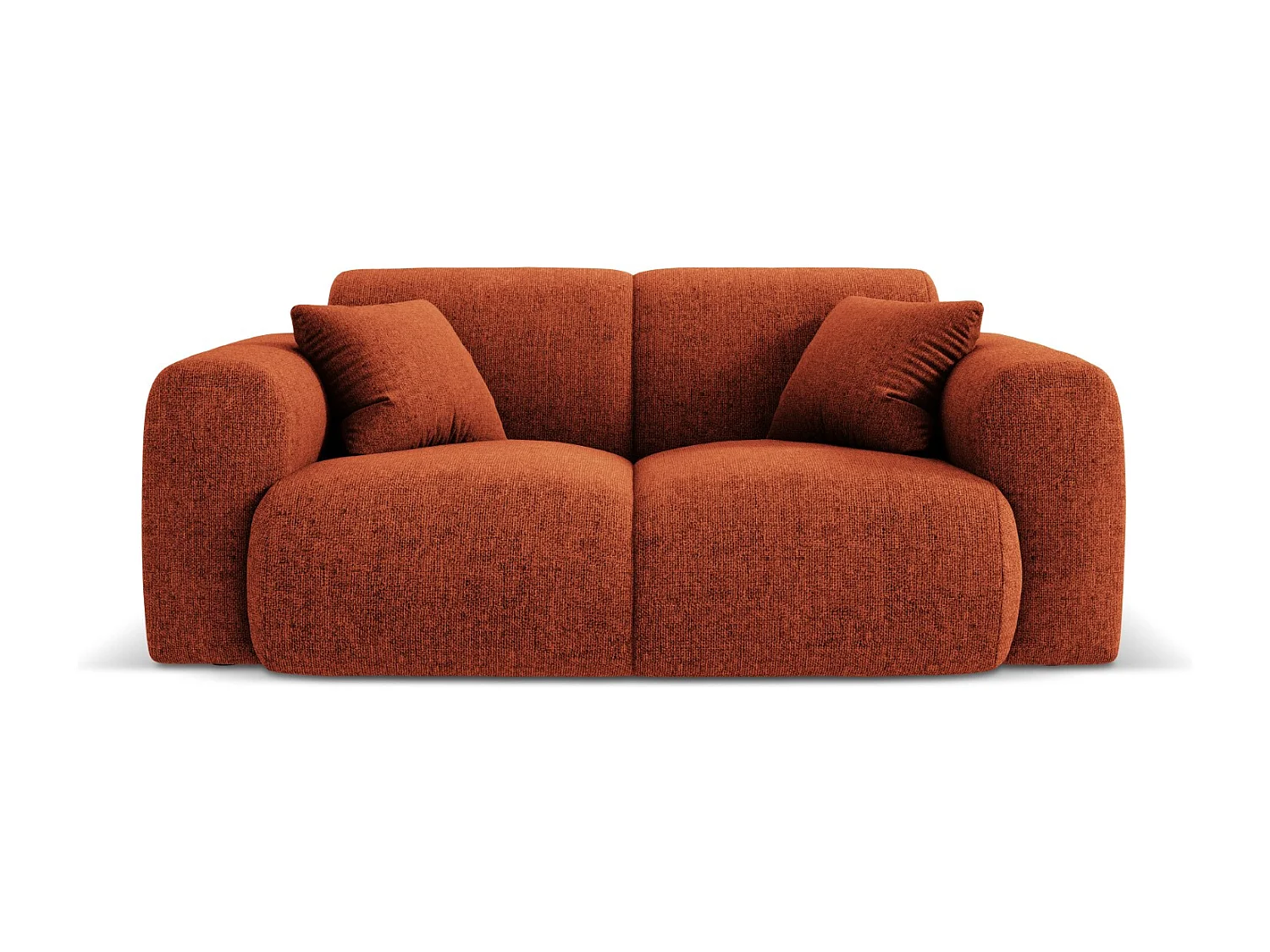 Cosmopolitan Design - Sofa, "Nolio" 2 miejsca szenil, terakota - 170x95x72cm 3743938 - obrazek 1