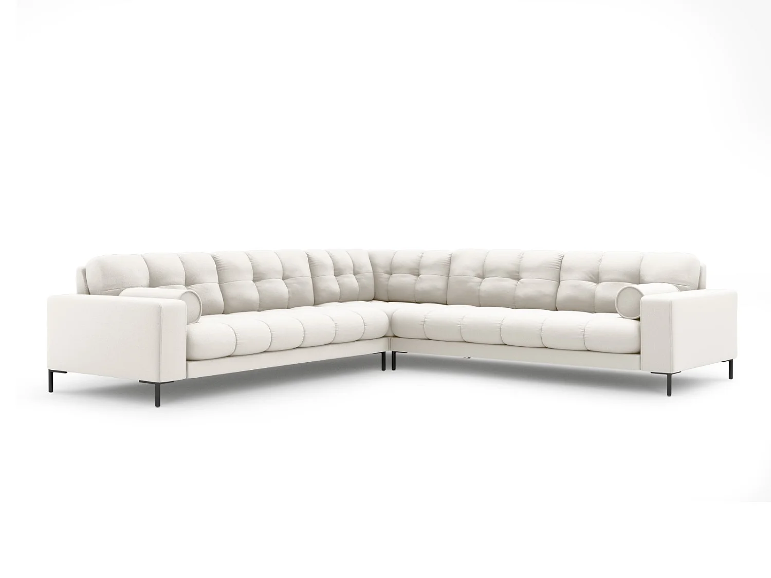 Cosmopolitan Design - Narożnik symetryczny, "Bali" 6 miejsc tkanina strukturalna, beż jasny - 256x256x75cm 3743996 - obrazek 1
