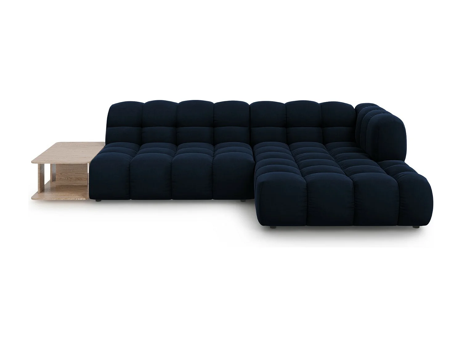 Cosmopolitan Design - Narożnik prawy panoramiczny, "Sky" 4 miejsca welur, błękit królewski - 297x162x75cm 3744017 - obrazek 1