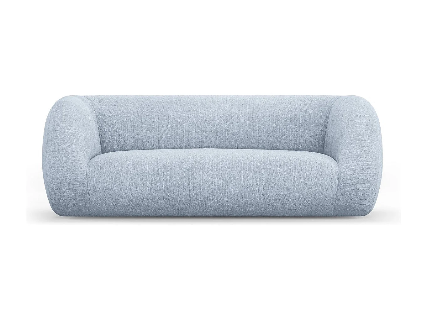 Cosmopolitan Design - Sofa, "Essen" 2 miejsca boucle, niebieski jasny - 210x95x86cm 3744030 - obrazek 1