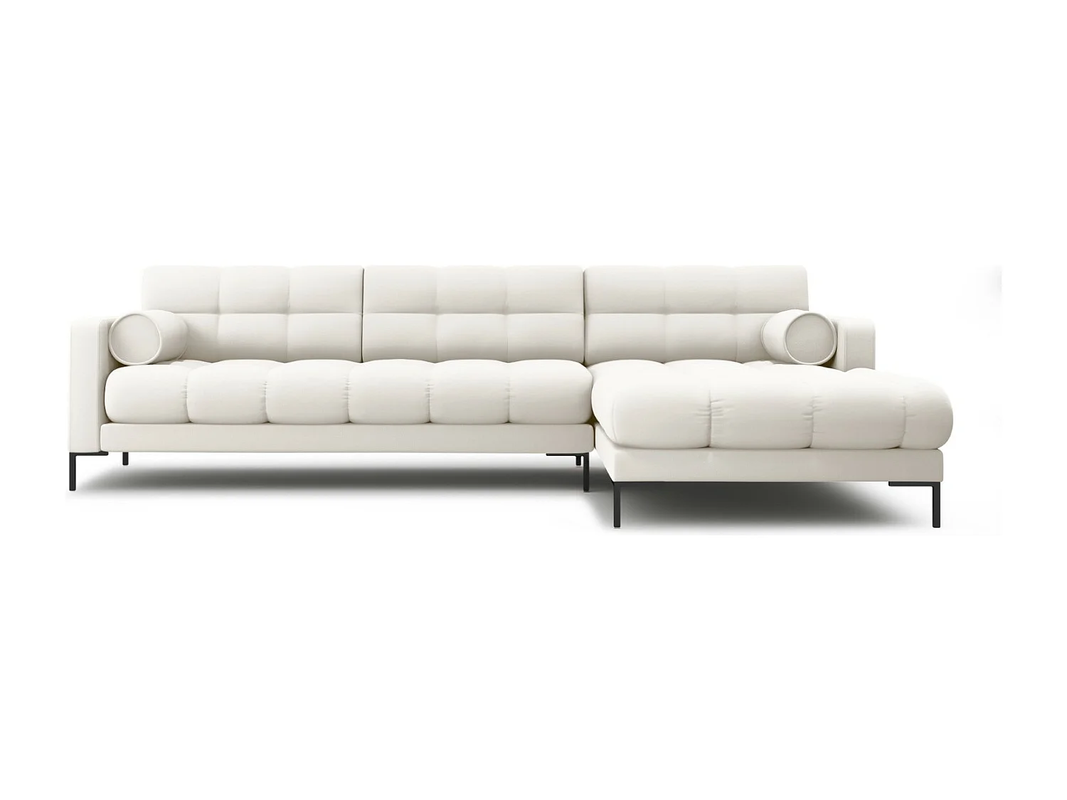Cosmopolitan Design - Narożnik prawy, "Bali" 5 miejsc tkanina strukturalna, beż jasny - 293x185x75cm 3744038 - obrazek 1