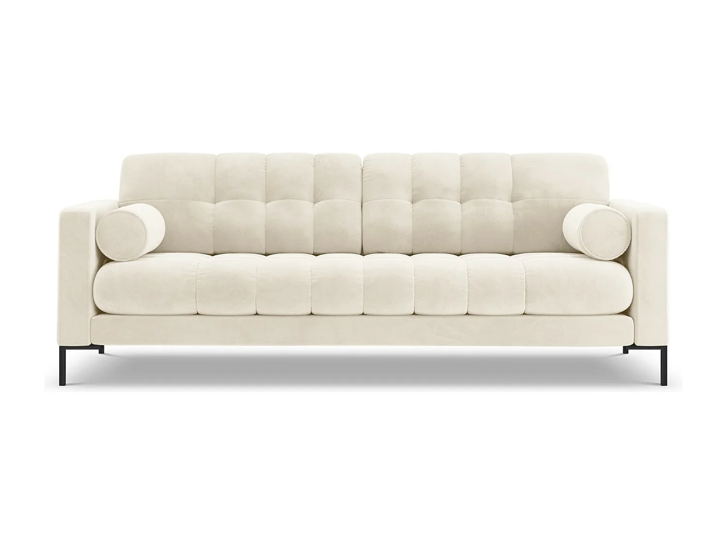 Cosmopolitan Design - Sofa, "Bali" 4 miejsca welur, beż jasny - 217x92x75cm 3744117 - obrazek 1