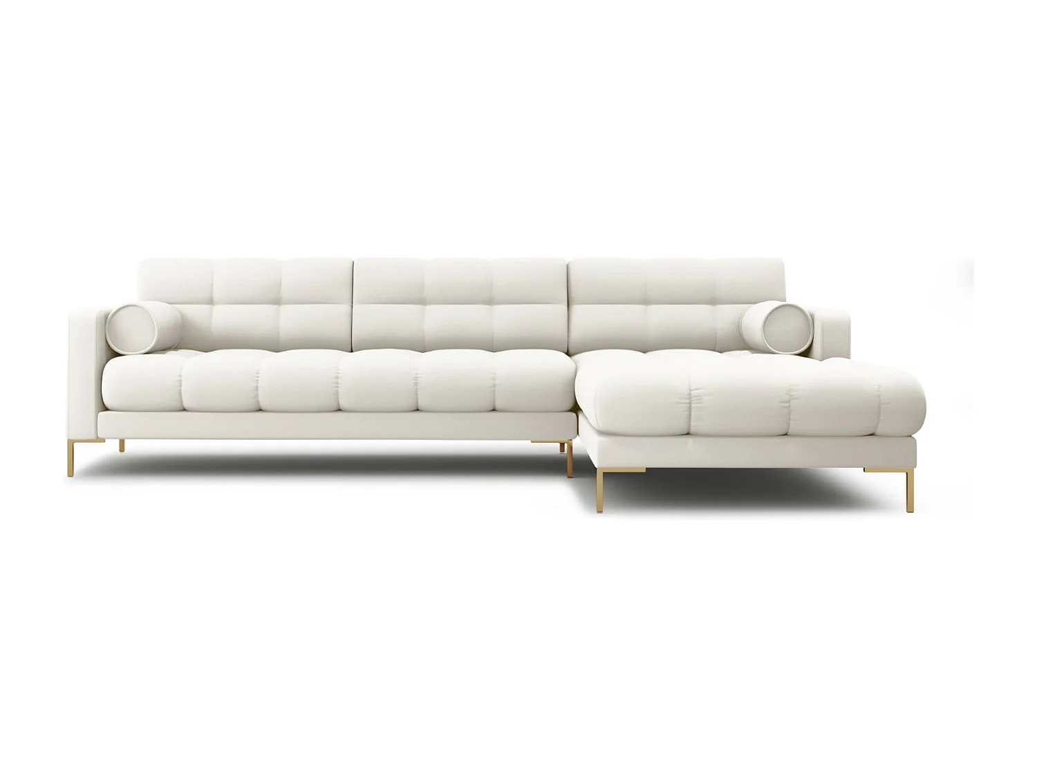 Cosmopolitan Design - Narożnik prawy, "Bali" 5 miejsc tkanina strukturalna, beż jasny - 293x185x75cm 3744282 - obrazek 1