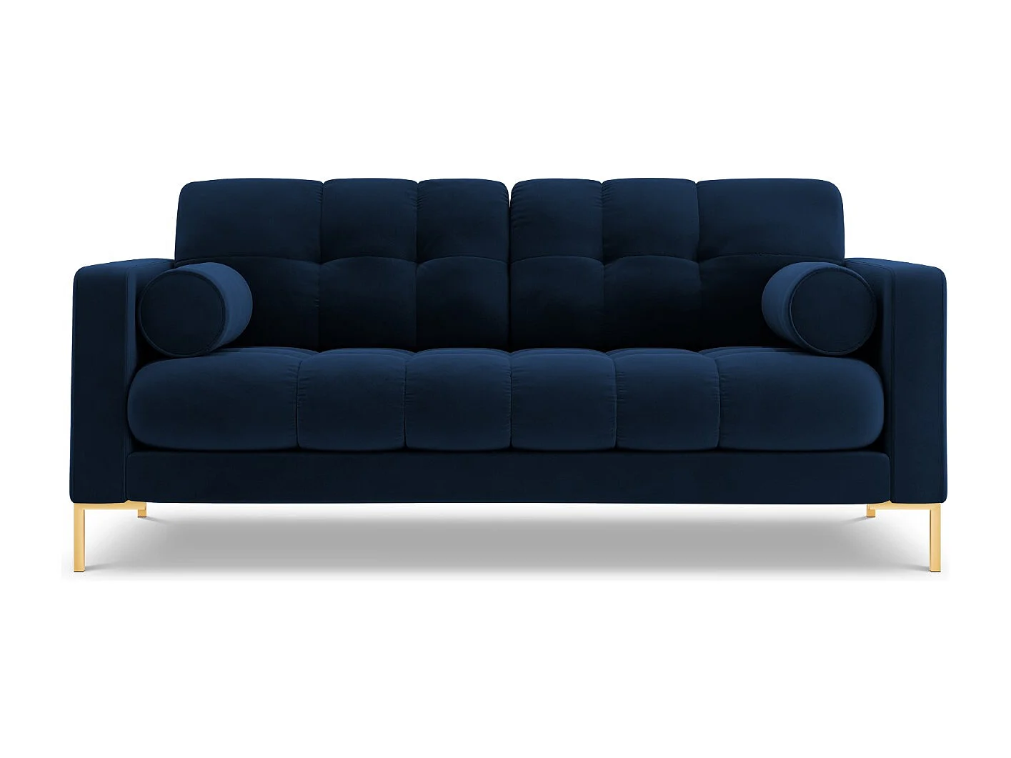 Cosmopolitan Design - Sofa, "Bali" 2 miejsca welur, błękit królewski - 152x92x75cm 3744294 - obrazek 1
