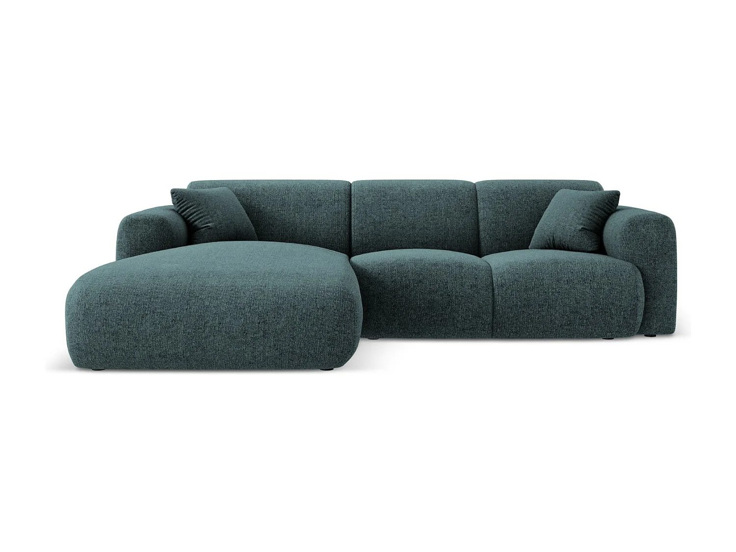 Cosmopolitan Design - Narożnik lewy, "Nolio" 4 miejsca szenil, petrol - 260x170x72cm 3744331 - obrazek 1