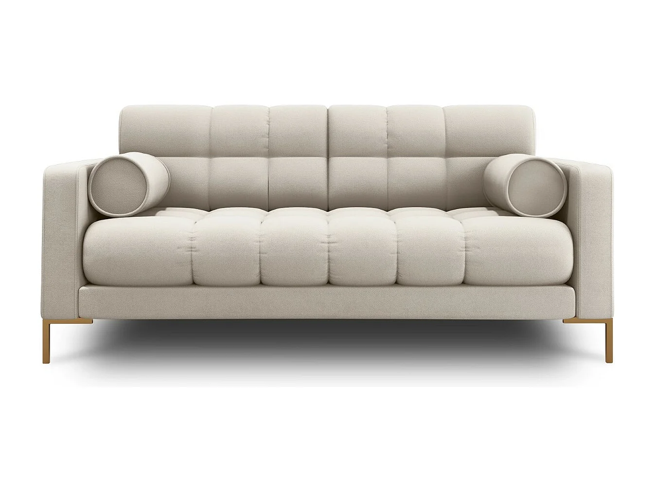 Cosmopolitan Design - Sofa, "Bali" 2 miejsca tkanina strukturalna, beż - 152x92x75cm 3744352 - obrazek 1
