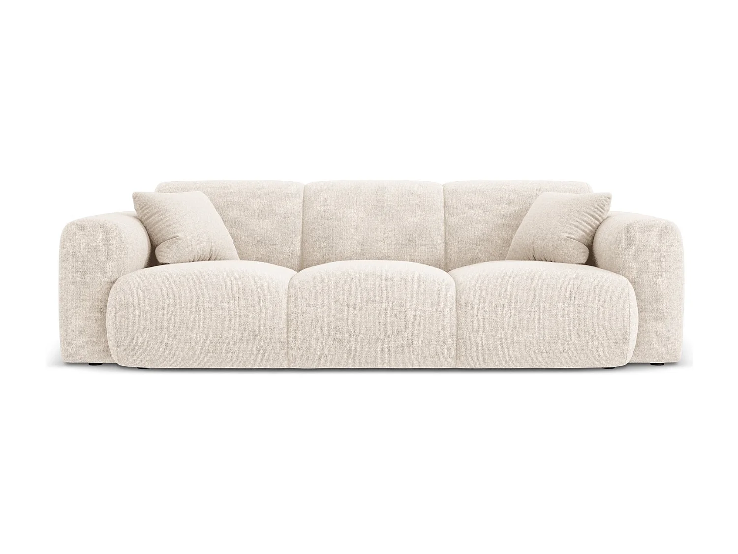 Cosmopolitan Design - Sofa, "Nolio" 3 miejsca szenil, beż jasny - 235x95x72cm 3744489 - obrazek 1