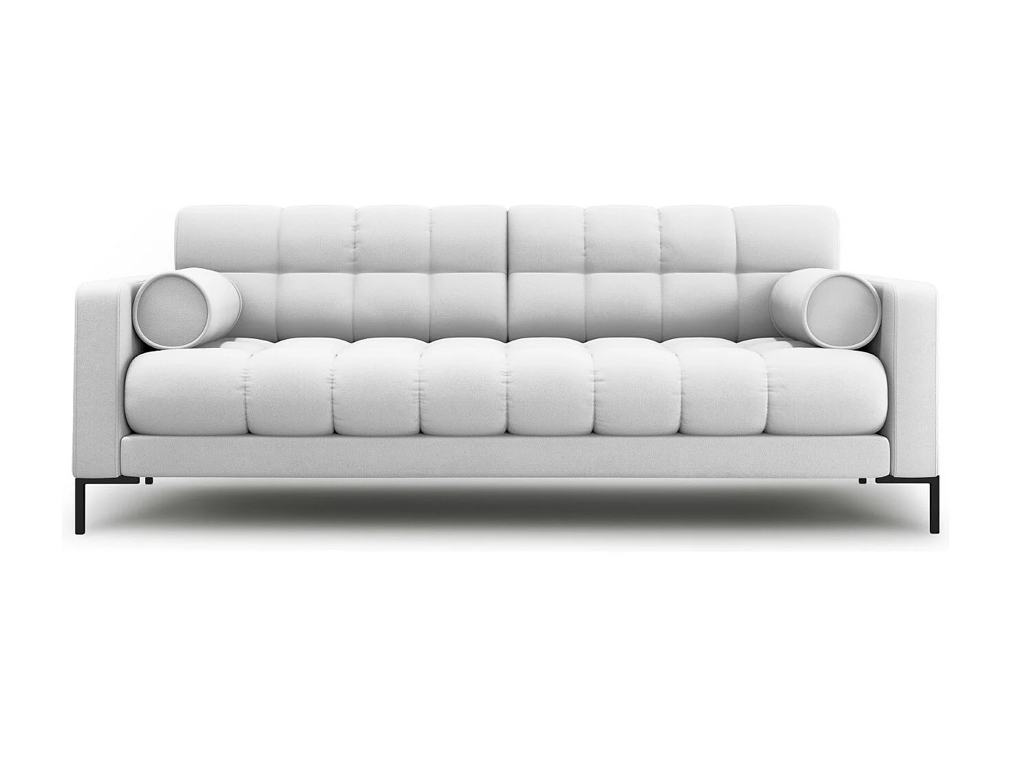 Cosmopolitan Design - Sofa, "Bali" 4 miejsca tkanina strukturalna, szary jasny - 217x92x75cm 3744504 - obrazek 1