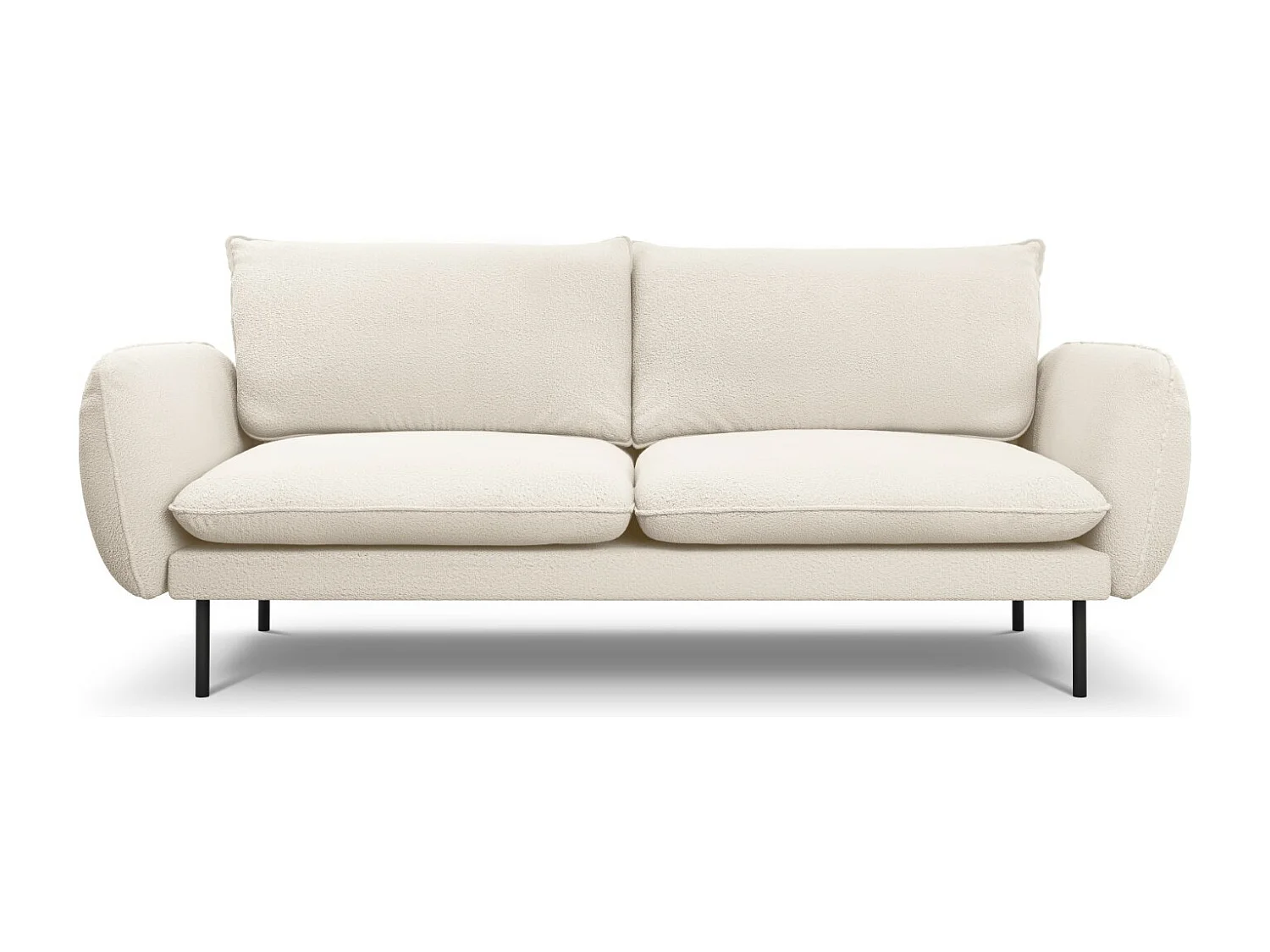 Cosmopolitan Design - Sofa, "Vienna" 3 miejsca boucle, beż - 200x92x95cm 3744532 - obrazek 1