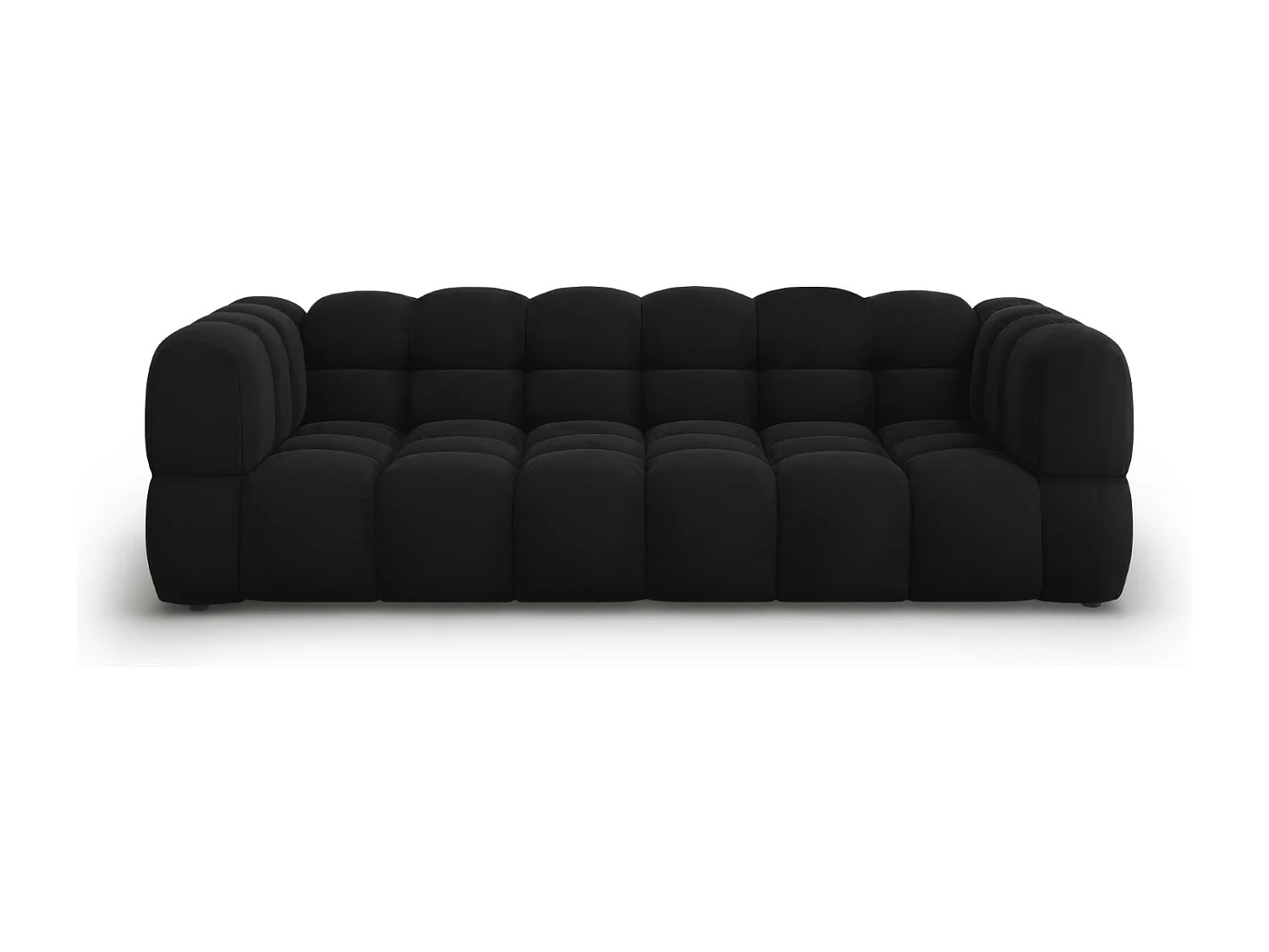 Cosmopolitan Design - Sofa modułowa, "Sky" 4 miejsca welur, czarny - 244x102x75cm 3744549 - obrazek 1