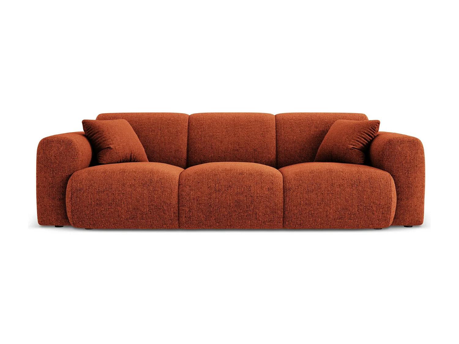 Cosmopolitan Design - Sofa, "Nolio" 3 miejsca szenil, terakota - 235x95x72cm 3744688 - obrazek 1