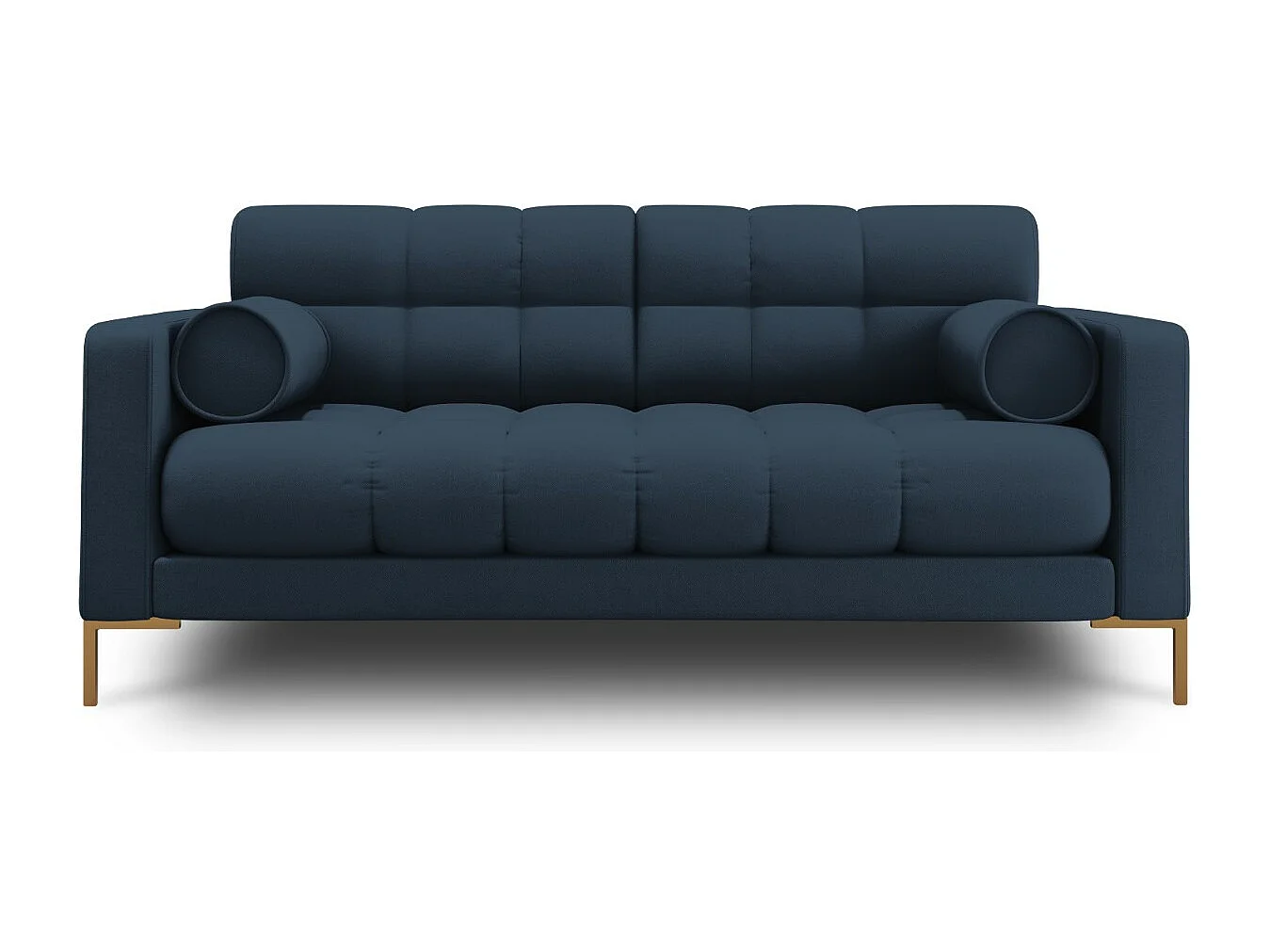 Cosmopolitan Design - Sofa, "Bali" 2 miejsca tkanina strukturalna, niebieski - 152x92x75cm 3744710 - obrazek 1