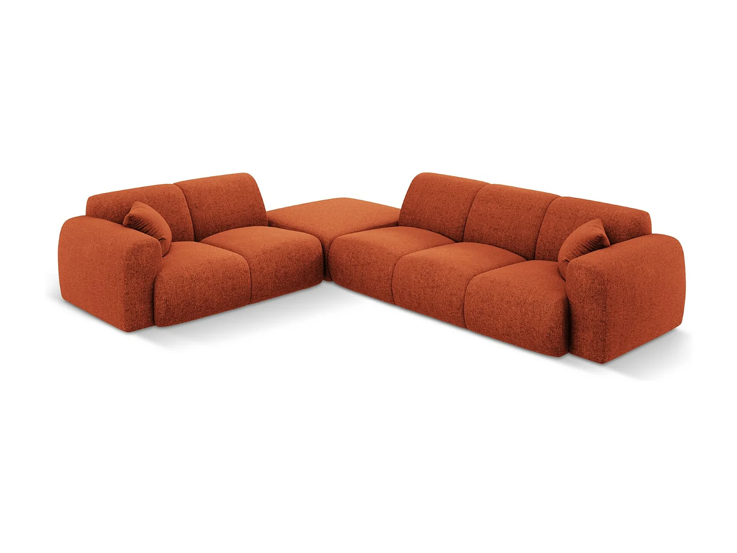 Cosmopolitan Design - Narożnik lewy, "Nolio" 4 miejsca szenil, terakota - 315x250x72cm 3744773 - obrazek 1
