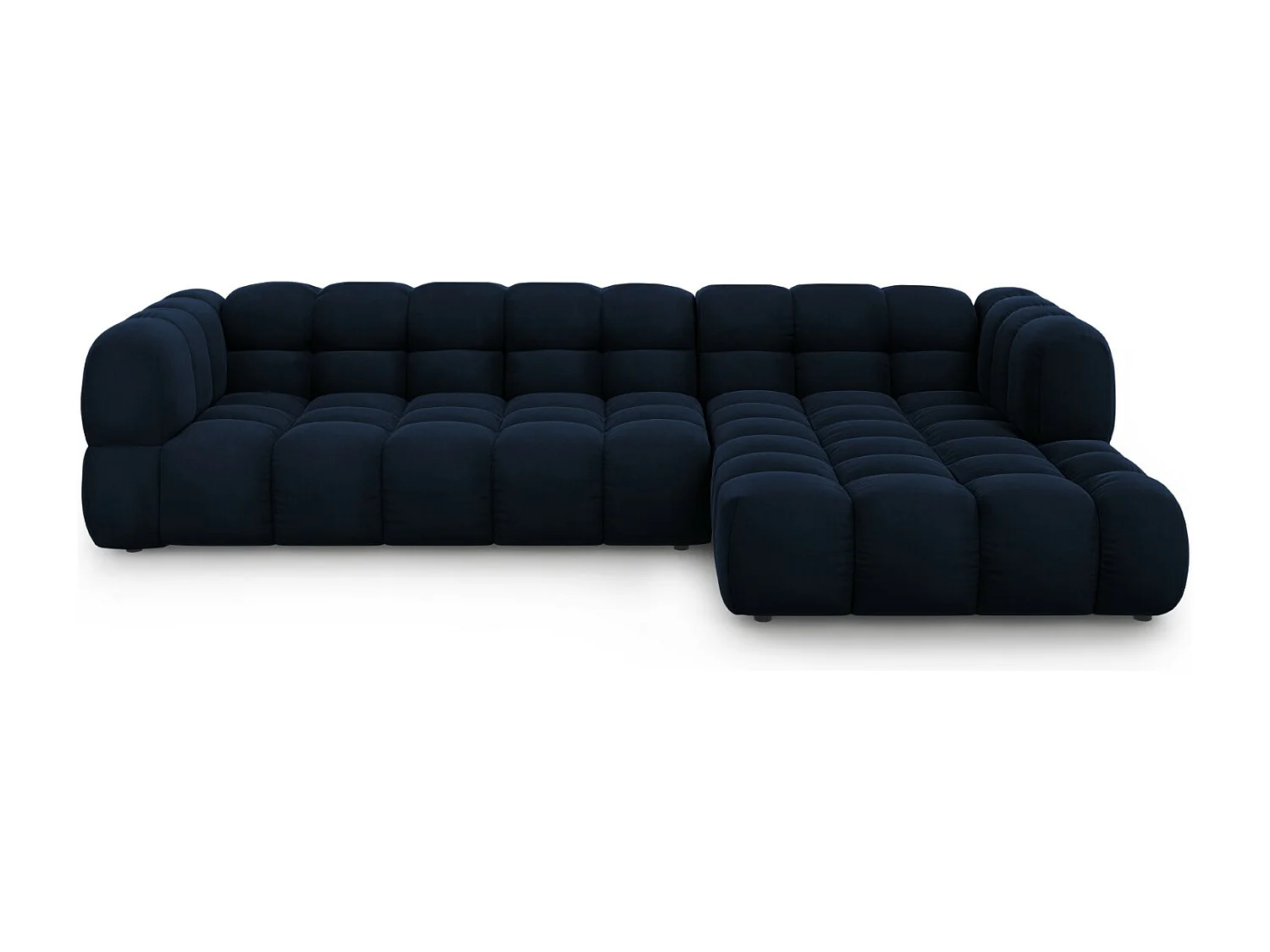 Cosmopolitan Design - Narożnik prawy panoramiczny, "Sky" 4 miejsca welur, błękit królewski - 300x162x75cm 3744805 - obrazek 1