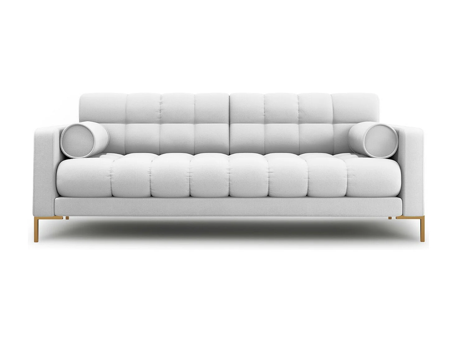 Cosmopolitan Design - Sofa, "Bali" 4 miejsca tkanina strukturalna, szary jasny - 217x92x75cm 3744864 - obrazek 1