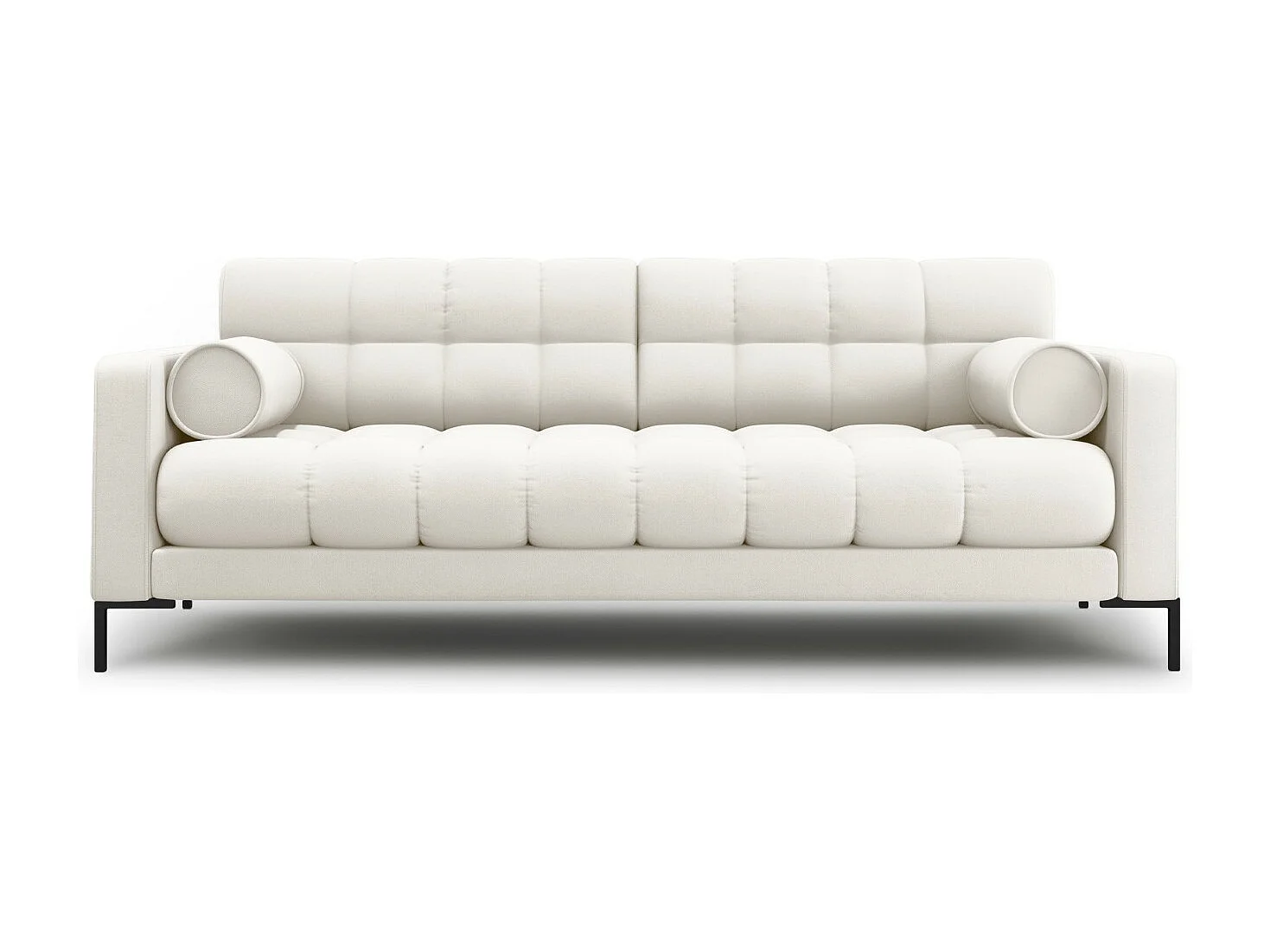 Cosmopolitan Design - Sofa, "Bali" 4 miejsca tkanina strukturalna, beż jasny - 217x92x75cm 3744878 - obrazek 1