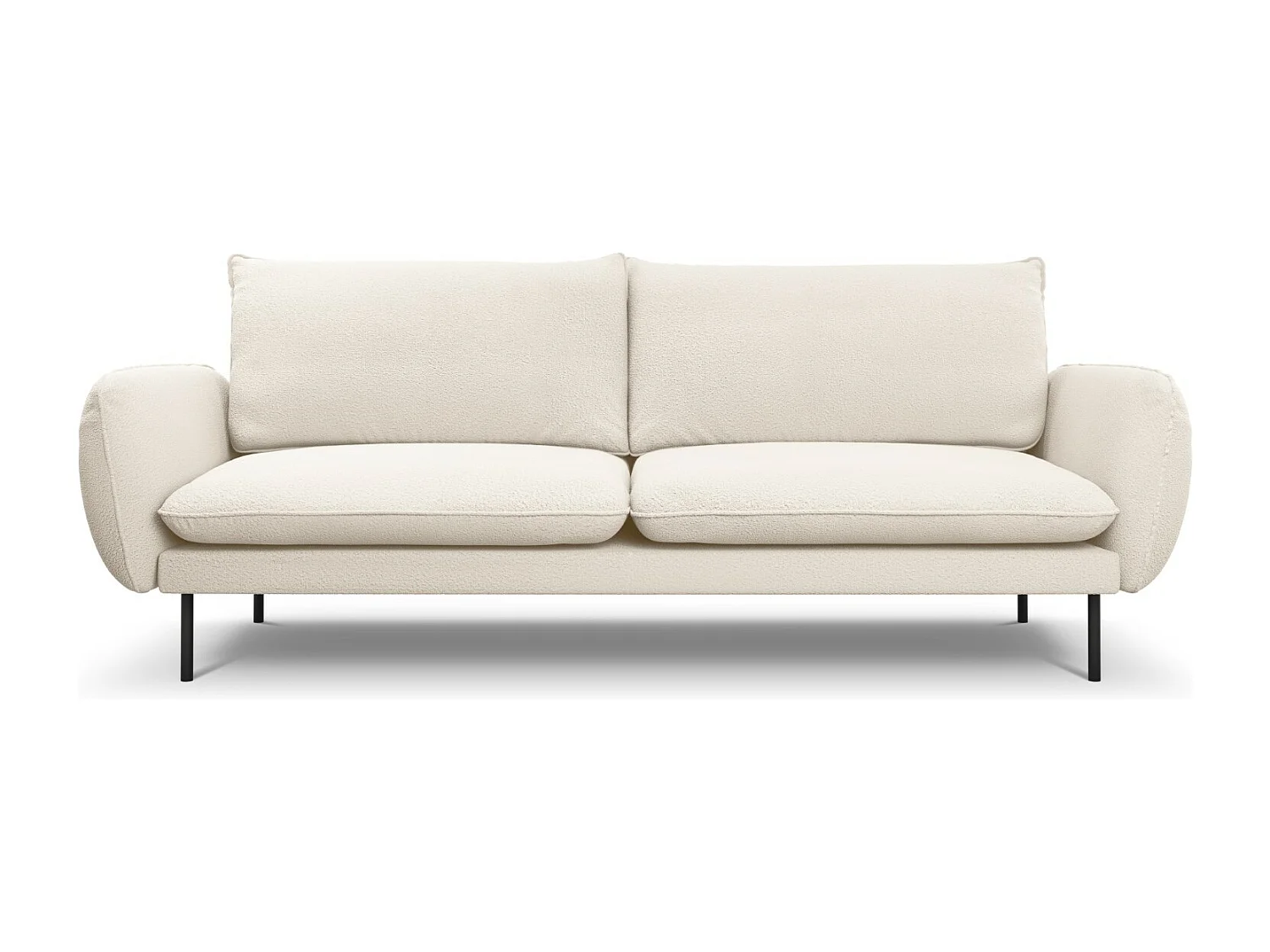 Cosmopolitan Design - Sofa, "Vienna" 4 miejsca boucle, beż - 230x92x95cm 3744902 - obrazek 1