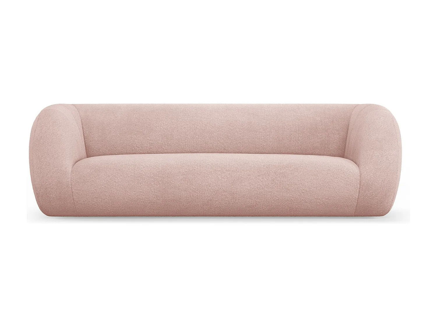 Cosmopolitan Design - Sofa, "Essen" 3 miejsca boucle, pudrowy róż - 230x95x86cm 3744986 - obrazek 1