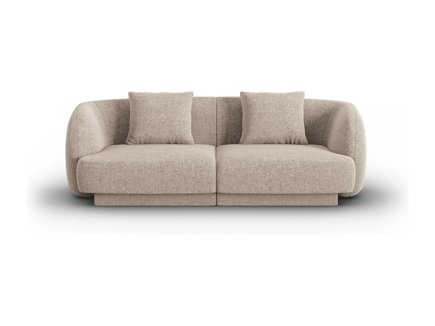 Cosmopolitan Design - Sofa, "Tulum" 2 miejsca szenil, beż - 180x90x70cm 3745005 - obrazek 1