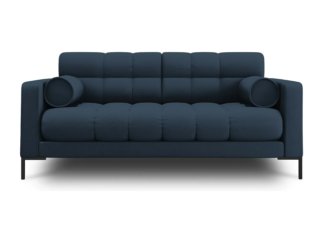 Cosmopolitan Design - Sofa, "Bali" 2 miejsca tkanina strukturalna, niebieski - 152x92x75cm 3745019 - obrazek 1