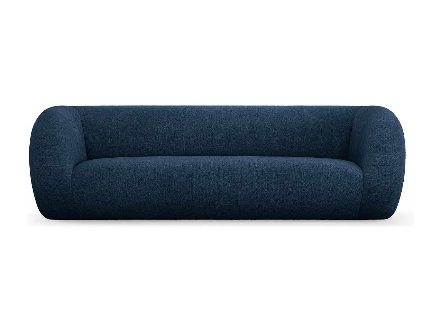 Cosmopolitan Design - Sofa, "Essen" 3 miejsca boucle, niebieski ciemny - 230x95x86cm 3745057 - obrazek 1