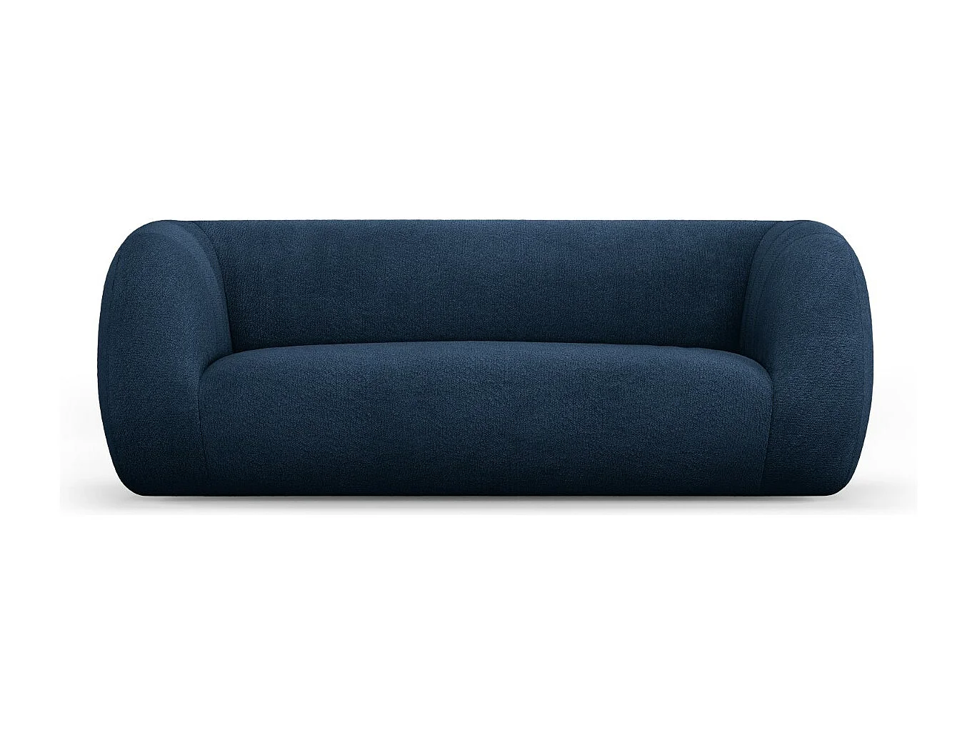 Cosmopolitan Design - Sofa, "Essen" 2 miejsca boucle, niebieski ciemny - 210x95x86cm 3745059 - obrazek 1
